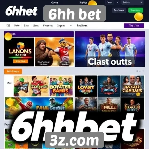 Exploração das opções de jogos na 6hh bet