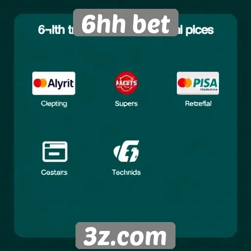 Métodos de pagamento aceitos na 6hh bet